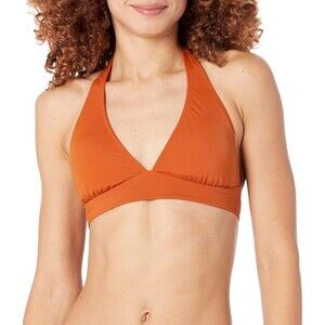 Essentials Women’s Bikini Top Terracotta Orange Size M Medium NEW